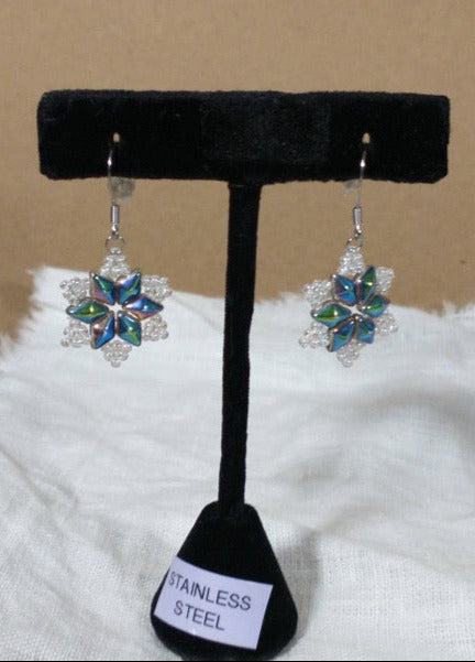 Glass Star Earrings