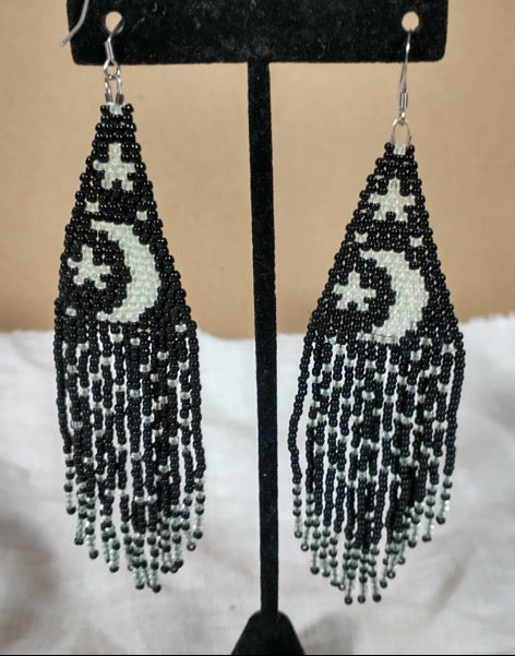 GLOW-IN-THE-DARK Moon & Star Earrings