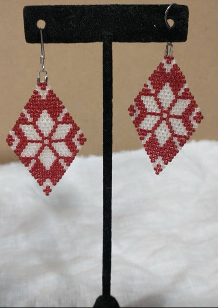 GLOW-IN-THE-DARK Red Star Earrings